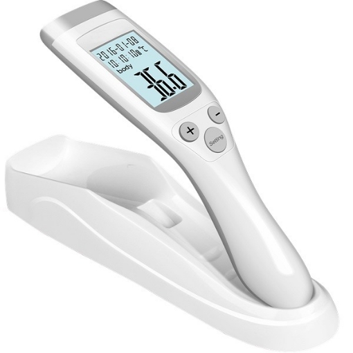 Termometro Infrarrojo Digital con Base Blanco