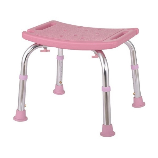 Banco Ducha Rider con Altura Ajustable, Rosa