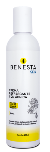 Crema Refrescante con Arnica Benesta Skin Botella 125ml