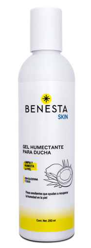 Gel Humectante Benesta Skin para Ducha con Glicerina y Coco Botella 250ml