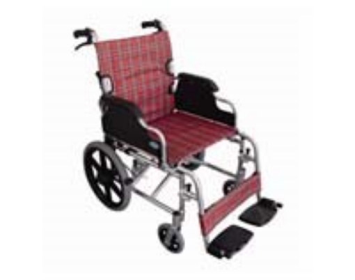 Silla de traslado Infinity brazos abatible, descansa pies desmontables diseno escoces