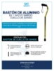 Baston Infinity de aluminio mango diseno cuello de ganso