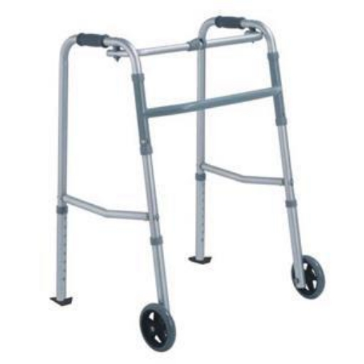 Andadera rollator Infinity plegable, reforzada con ruedas delanteras