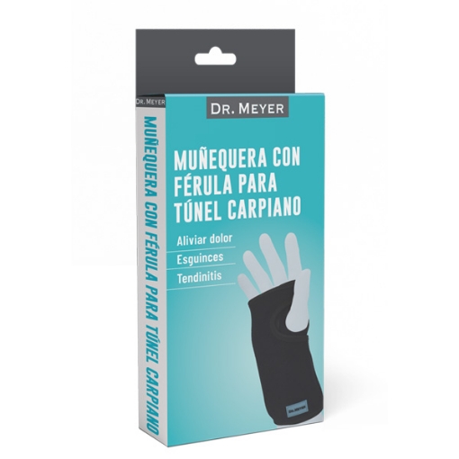 Muñequera de neopreno con ferula para tunel carpiano Dr. Meyer