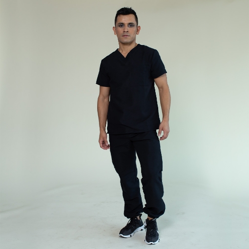 Uniforme Medico Antifluidos Indic negro Medwear