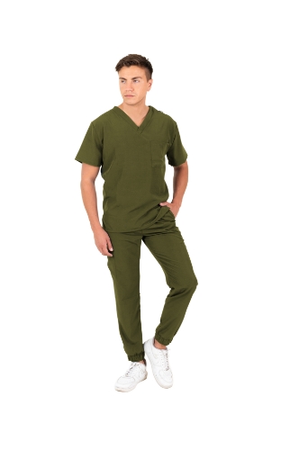 Uniforme Medico Antifluidos Indic Olivo Medwear